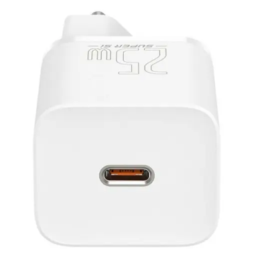 Мережевий зарядний пристрій Baseus Super Si Quick Charger 1C 25W EU Білий - фото 3