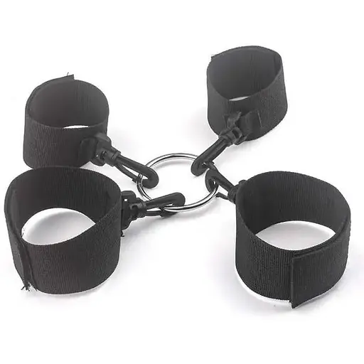 Фиксаторы для рук и ног BDSM-аксессуары для различных игр черный K000380