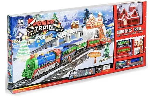 Залізниця Christmas 21816, довжина 732см, у коробці 90*40*10см (6903317298136) - фото 1