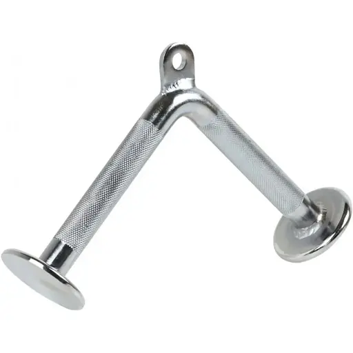 Ручка для верхньої тяги York Fitness V подібна на трицепс, хром - фото 5