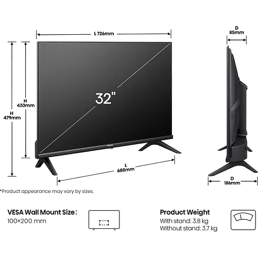Телевізор Hisense 32A4Q 32" LED HD (20016098) UA [144171] - фото 12
