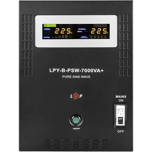 ДБЖ з правильною синусоїдою LogicPower 48 вольтів LPY-B-PSW-7000VA+ 5000 Вт 10A / 20A - фото 1