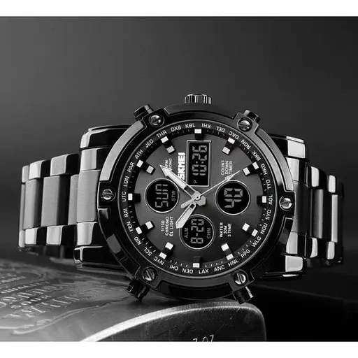 Чоловічий наручний годинник Skmei Molot Limited AllBlack (Чорний) - фото 7