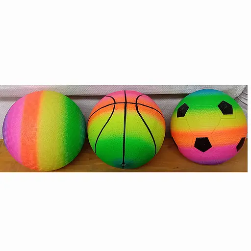 М’яч дитячий, 75-80 г, 6 дюймів, веселка, ПВХ (В асортименті) - фото 2