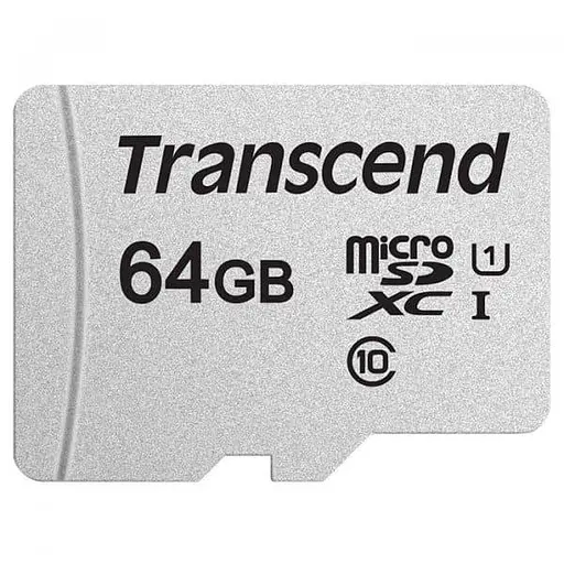 Карта памяти Transcend MicroSDXC 64GB UHS-I Class 10 300S + SD-adapter (TS64GUSD300S-A) - фото 2