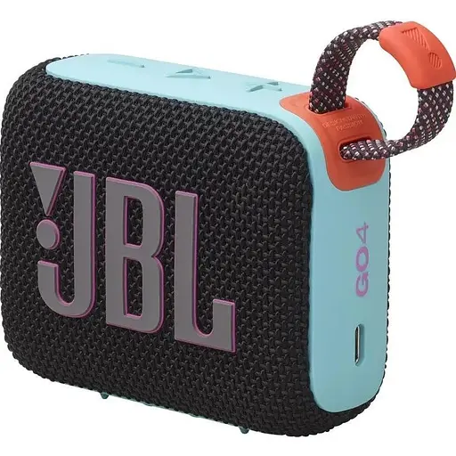 Портативная колонка JBL Go 4 Black Orange (JBLGO4BLKO) - фото 4