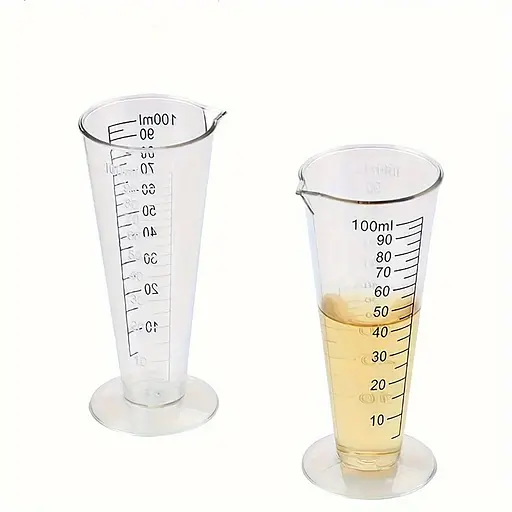 Мензурка (мірна склянка) 100 мл пластикова з носиком, Kitchen Master 87372 - фото 3