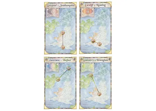 Настольная игра Days of Wonder Билет на поезд - Коллекция карт №5: Объединенное Королевство + Пенсильвания (Ticket to Ride - Map Collection 5: United Kingdom & Pennsy) (англ.) (DOW720123) - фото 3