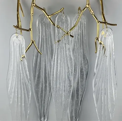 Бра з фактурними пелюстками, що нагадують ніжні крильця Line F Арт. WB 5052/2P  - фото 3