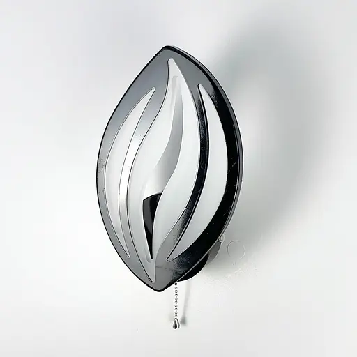 Бра LED у формі пелюстки чорного кольору Line F 2325/1 BK - фото 1