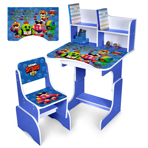 Парта зі стільчиком, BRS, абетка, N2071-12-4