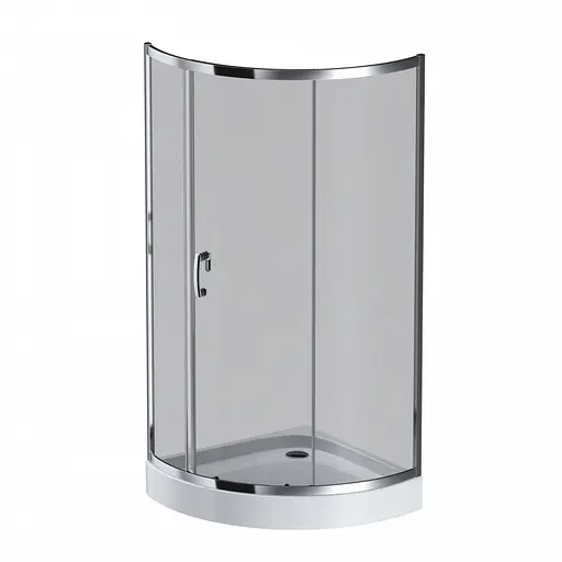 Душевая кабина Am.Pm Like 90x90 см без поддона хром W83UG-315-090CG, универсальная, прозрачная, хром - фото 1