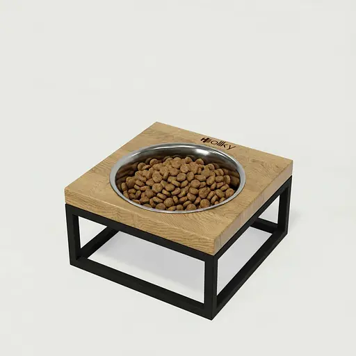 Hollky Base Solo S — миска на підставці для котів і маленьких собак (1 × 0,45 л)