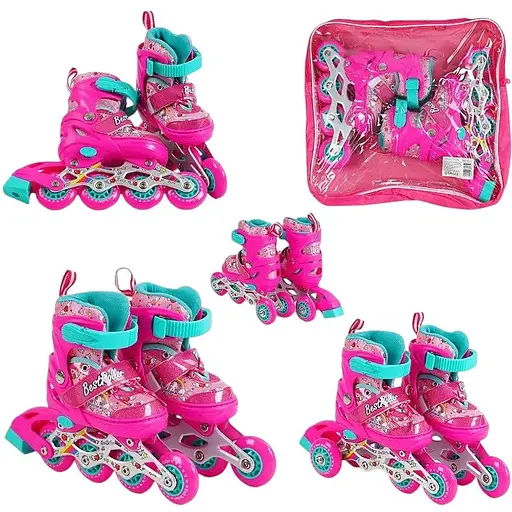 Ролики для дітей Best з переднім колесом, що світиться (60144-XS) - фото 3