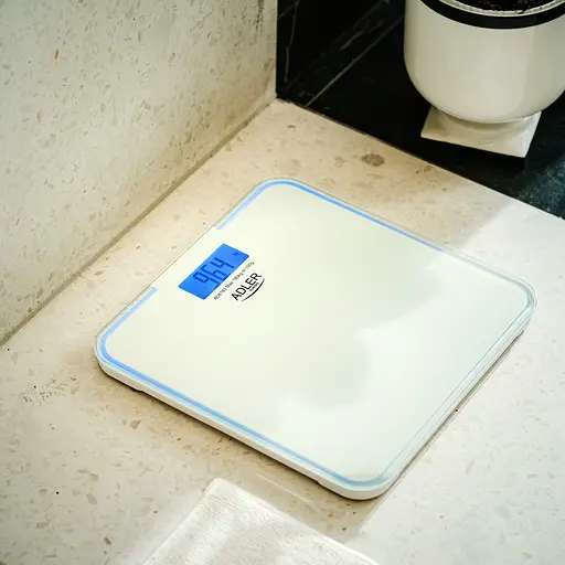 Весы напольные Adler AD 8183 white электронные/ 180кг/ 2хААА автовыключение/ синяя подсветка - фото 7