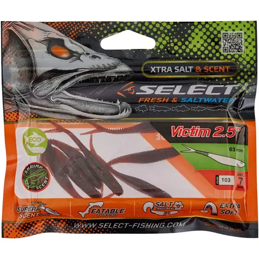 Силікон Select Victim V-Tail 2.5" #103 (7 шт/уп) - фото 2