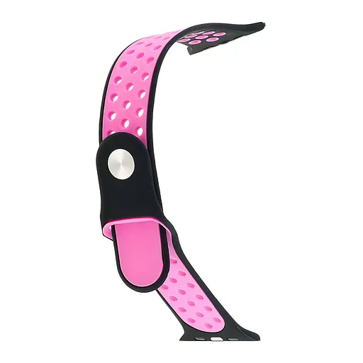 Ремешок Apple Watch Nike Sport 42/44/45/46/49 мм Черный Bright Purple - фото 2