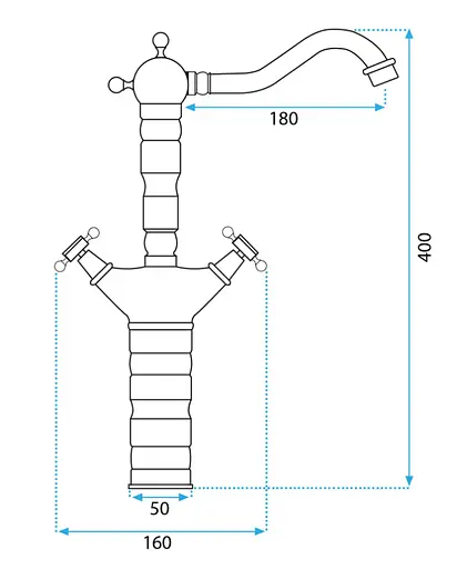 Смеситель для кухни Rea Rustico black REA-B5520 Черный матовый - фото 5