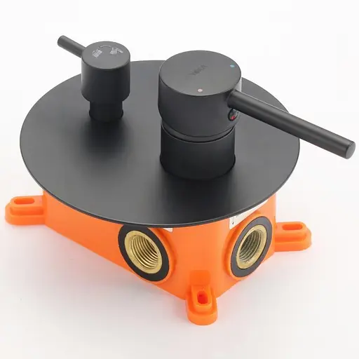 Душова система прихованого монтажу Yoka Studio 30 black + BOX BP.STUDIO 30 BLK, Чорний матовий - фото 9