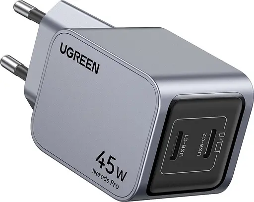 Зарядний пристрій Ugreen Wall Charger x707 2 виходи USB-C GaN 45 W (UGR-35008) - фото 2