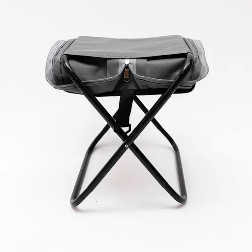 Стул туристический раскладной Yiwu с чехлом 33х26х33 см. стульчик походный табурет для кемпинга SJ-0131 - фото 3