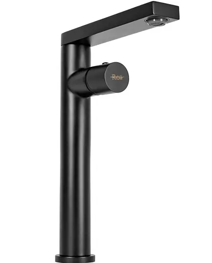 Змішувач для умивальника Rea Tap високий black REA-B2009 Чорний матовий - фото 3