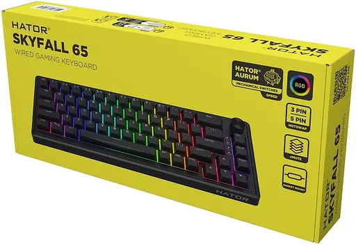 Клавіатура HATOR Skyfall 65 Sterling Speed Switches US (HTK1160) - фото 8