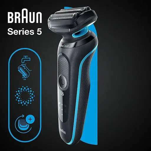 Електробритва Braun Series 5 51-M1000s Black/Mint - фото 6