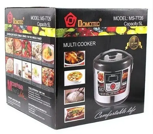 Мультиварка з антипригарною чашею Domotec MS-7726 5 л 12 режимів - фото 4