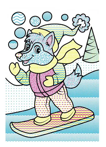 Водные раскраски. Лисенок в зимней сказке 9789669479860 - фото 2