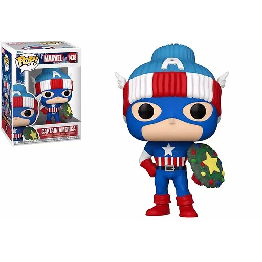 Фігурка Funko Pop Марвел Капітан Америка Marvel Holiday Captain America 10 см MH CA 1438