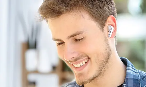 Навушники бездротові SoundPEATS Clear TWS стерео гаранітура в кейсі біла - фото 8