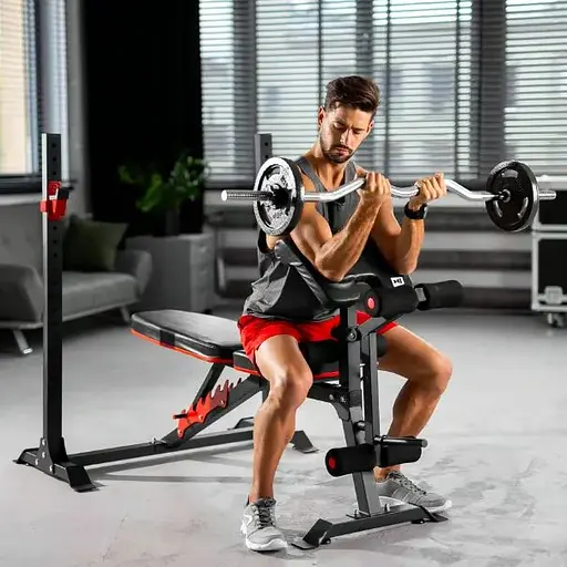 Лавка тренувальна Hop-Sport HS-1095 з партою Скотта - фото 4