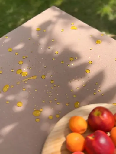 Водовідштовхувальна скатертина Горіховий однотон 180х100 см - фото 5