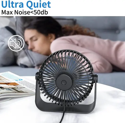 Настольный вентилятор TriPole USB 3 скорости регулируемый - фото 4