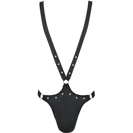 Чоловічий боді Passion 028 Body Harry black L/XL - фото 3