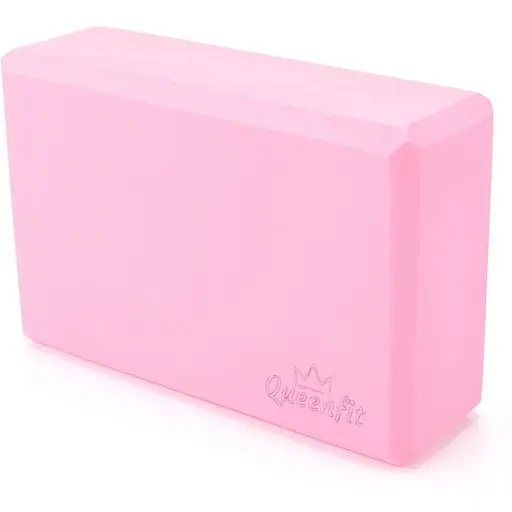 Блок для йоги Queenfit EVA рожевий - фото 1