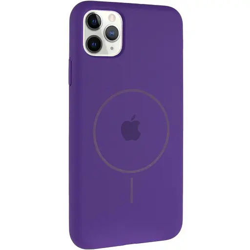 Чохол Epik Silicone Case Full Protective AA with MagSafe для Apple iPhone 11 Pro Max 6.5 Фіолетовий/Amethyst - фото 1
