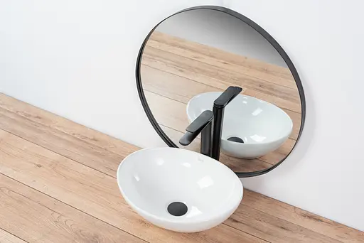 Смеситель для умывальника Rea Creek black mat черный высокий REA-B8404 Черный матовый - фото 2