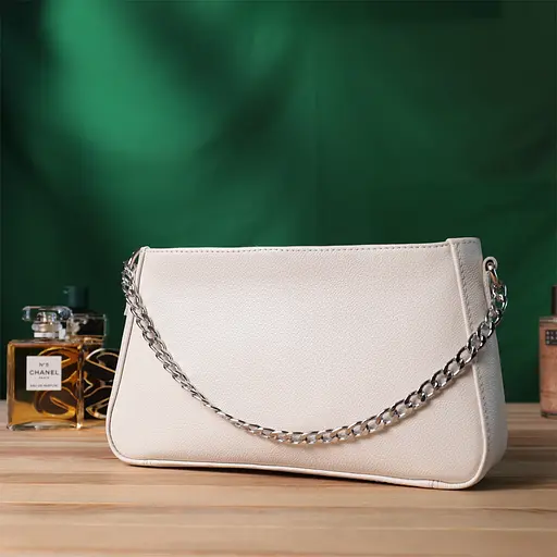 Сумка багет Shvigel с цепочкой и съемным ремешком из натуральной кожи 26.5х15х5.5 см sum0027032 - фото 9