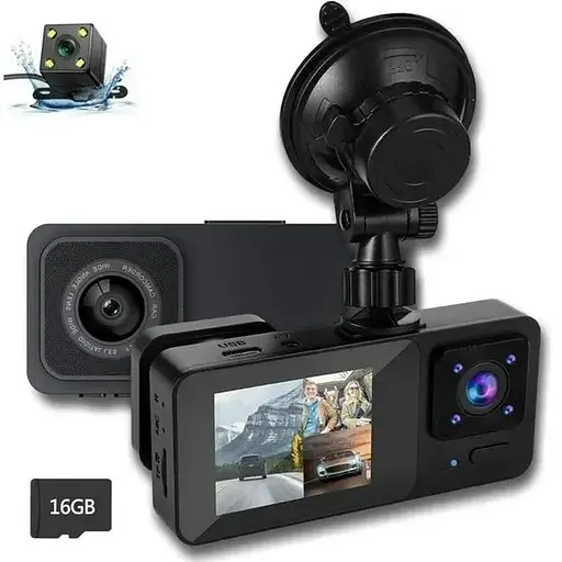 Автомобильный видеорегистратор ZZkhGo Holiday Saving Dash Cam Front И Inside 1080P Dash Camera для автомобилей IR Night Vision