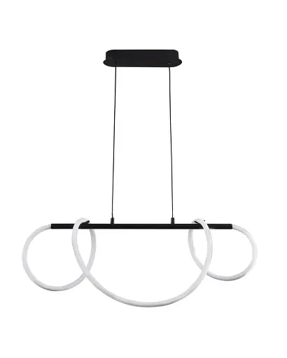 Подвесной светильник, люстра Goldlux 329080 Emma Led 1x38W 4000K 4450Lm IP20 Черный - фото 1