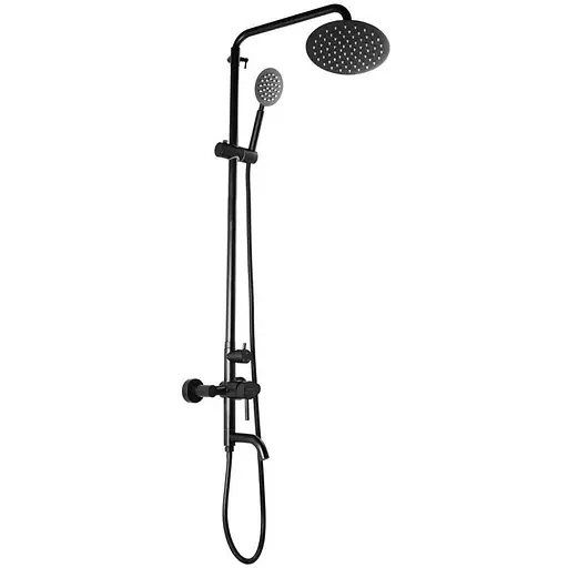 Душова система Mixxus SUS-009-J black MI2808, Чорний матовий - фото 1