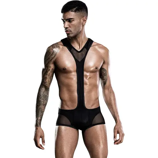 Еротичний чоловічий боді JSY Потужний Саймон One Size Black