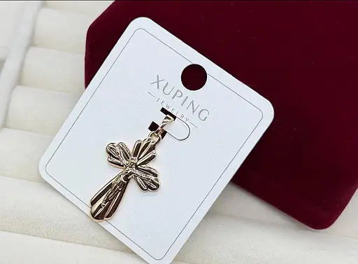 Хрестик медичне золото Xuping недорогий хрест кулон медичний золото підвіска прикраса для жінок - фото 1