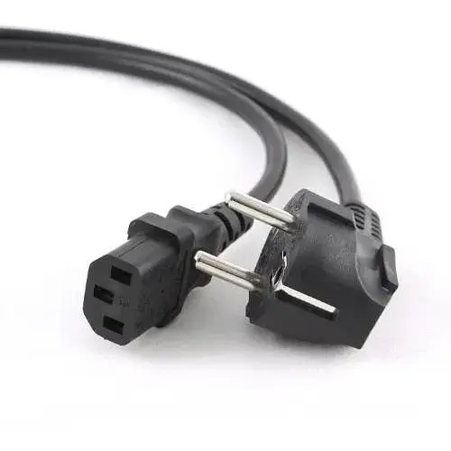 Кабель питания от сети PC-186, черный, 5 м, Cablexpert, CEE 7/7 - IEC C13, 3x1 мм² (PC-186-VDE-5M) - фото 1