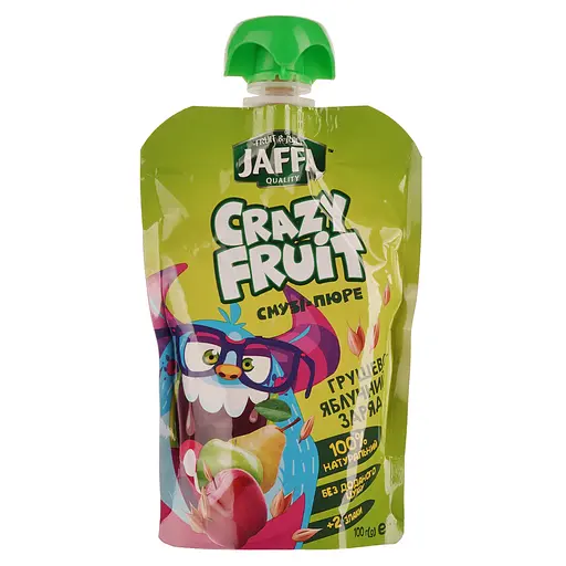 Упаковка смузи-пюре Jaffa Crazy Fruit Грушево-яблочный заряд 1.6 л (100 мл x 16 шт.) - фото 2