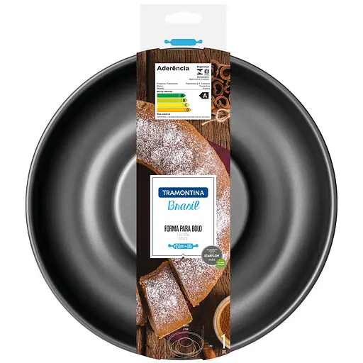 Форма для випікання Tramontina Brasil кругла 24 см графіт (20060/024) - фото 4
