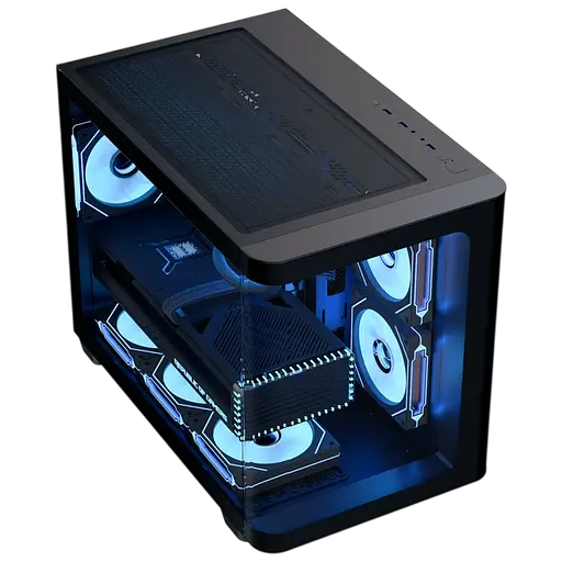 Корпус Aerocool P300C-G-BK-v1 ARGB Black (ACCS-PN02033.11) - фото 5