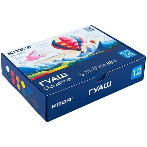 Гуаш Kite Hello Kitty Classic 12 кольорів (K-063)